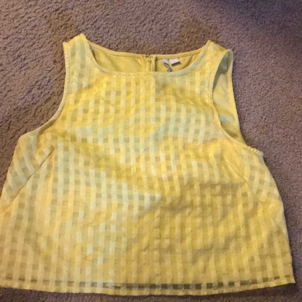 Yellow Crop Top